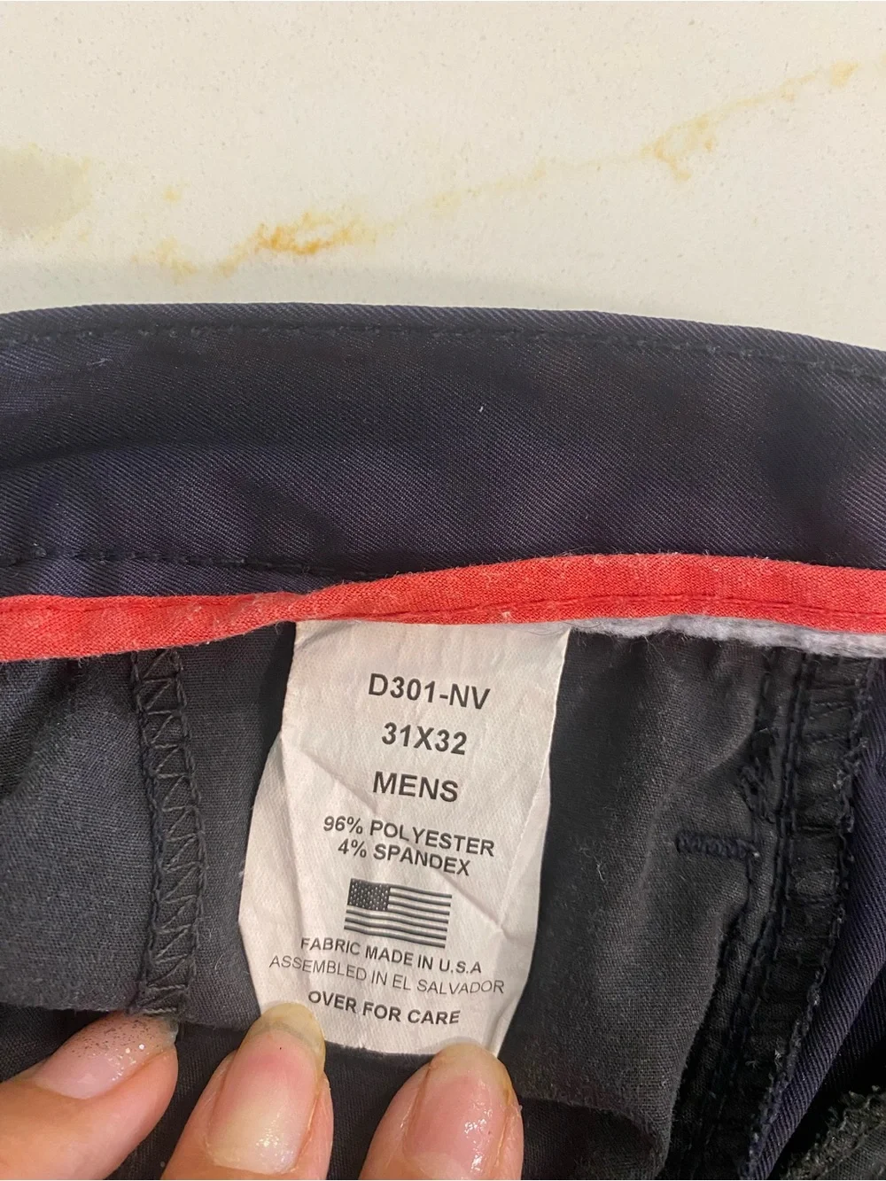 Men's Navy Dress Pants - Classic Pleated Trousers
